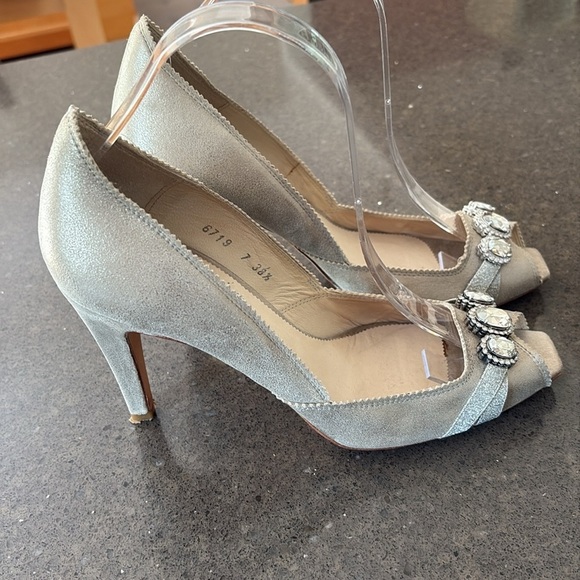 Pedro Garcia Peep Toe Heels 38.5 - Picture 5 of 14